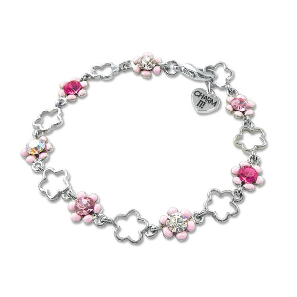 🌸Charm It Pink Flower Bracelet🌸